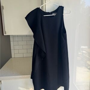Chelsea28 Black Asymmetrical Dress